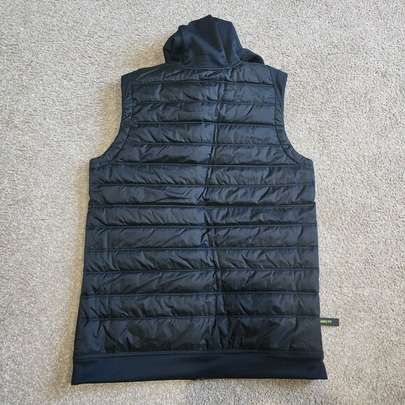 Nike Mens Black Hooded Puffer Vest Sz Medium Synthetic Fill BV4534-011 New - Picture 3 of 6